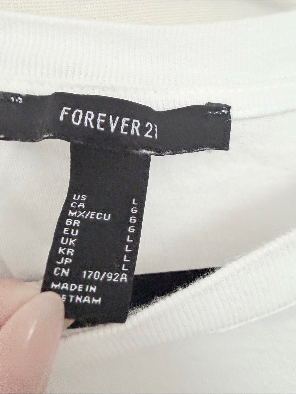 Forever 21 White Graphic Tee with "OUT OF ORDER" Text - Picture 3 of 3